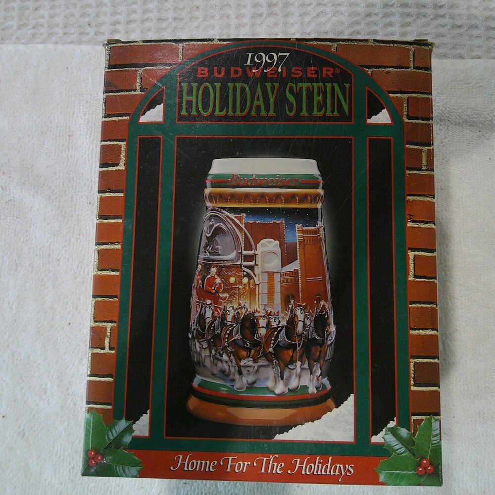 1997 Budweiser Holiday Stein